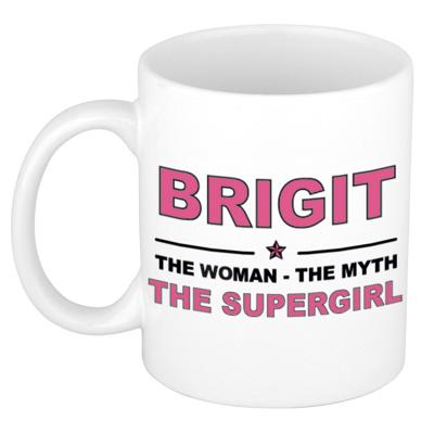 Brigit cadeau mok - Woman Myth Supergirl - naam koffiemok - 300 ml - collega - moederdag Brigit cadeau mok - Woman Myth Supergirl - naam koffiemok - 300 ml - collega - moederdag