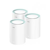 Cudy M1300 3-PACK mesh-wifi-systeem Dual-band (2.4 GHz / 5 GHz) Wi-Fi 5 (802.11ac) Wit 1 Intern