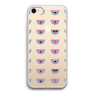 Smiley watermeloenprint: iPhone 7 Transparant Hoesje