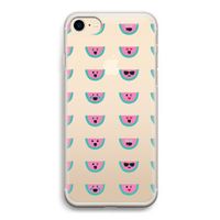 Smiley watermeloenprint: iPhone 7 Transparant Hoesje