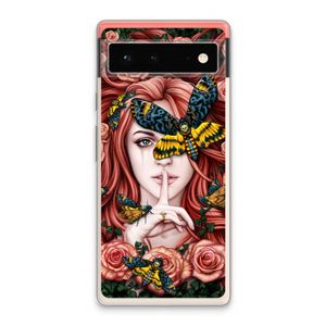 Lady Moth: Google Pixel 6 Transparant Hoesje