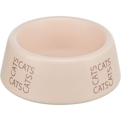 Trixie voerbak / drinkbak kat cats keramiek roze