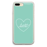 Best heart pastel: iPhone 7 Plus Transparant Hoesje