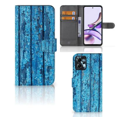 Motorola Moto G13 | G23 | Book Style Case | Wood Blue