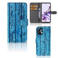 Motorola Moto G13 | G23 | Book Style Case | Wood Blue