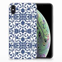 Apple iPhone Xs Max | TPU Case | Flower Blue Apple iPhone Xs Max | TPU Case | Flower Blue