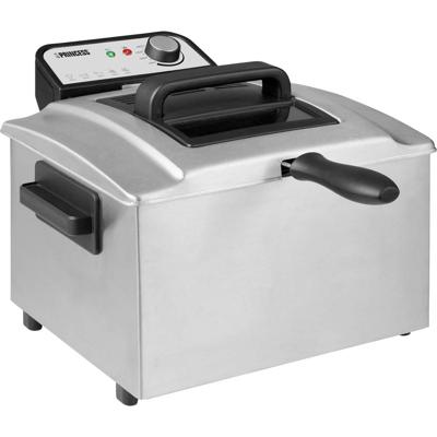Princess Frituurpan 5 l 3270 W Anti-aanbaklaag, Oververhittingsbeveiliging Zilver, Zwart