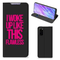 Samsung Galaxy S20 Hoesje met tekst Woke Up - Origineel Cadeau Zelf Maken