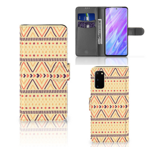 Samsung Galaxy S20 Telefoon Hoesje Aztec Yellow