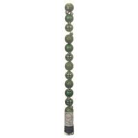 Mini kerstballen - 14x st - groen - D3 cm - kunststof - kerstversiering