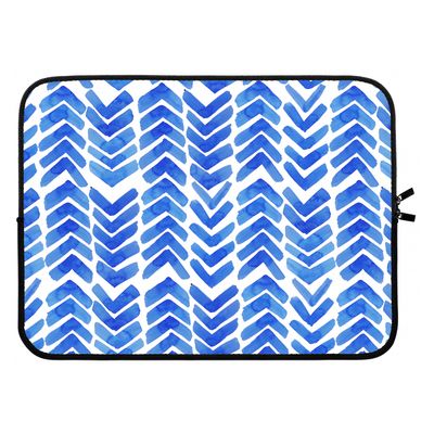 Blauwe pijlen: Laptop sleeve 15 inch