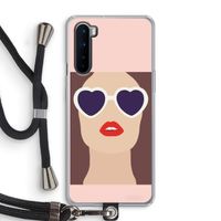 Red lips: OnePlus Nord Transparant Hoesje met koord