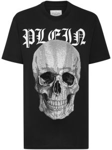 Philipp Plein t-shirt en coton à ornements en cristal - Noir