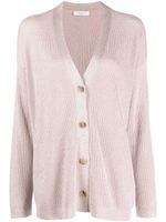 Fabiana Filippi cardigan à bords contrastants - Rose