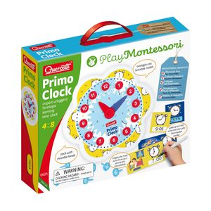 Quercetti leerklok Primo Clock junior karton 51-delig