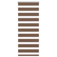 VidaXL Zebra rolgordijn 60x100 cm stofbreedte 55,9 cm polyester bruin