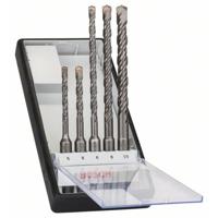 Bosch Accessories SDS-Plus-Bohrersatz 5-tlg.RobL 5/6x50/100mm+6/8/10x100/160mm 2607019927 Carbide Hamerboorset 5-delig 5 mm, 6 mm, 6 mm, 8 mm, 10 mm SDS-Plus 1