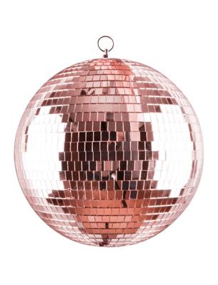 Spiegelbal Rosegoud 30cm