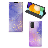 Bookcase voor Samsung Galaxy A03s Watercolor Paars