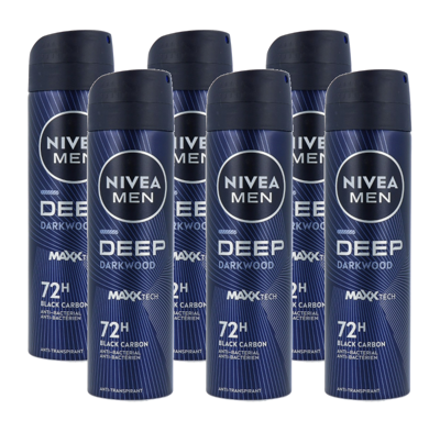 Nivea Men Deep Deodorant Spray Voordeelverpakking