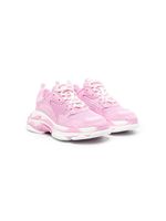 Balenciaga Kids baskets Triple S à lacets - Rose