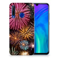 Honor 20 Lite Silicone Back Cover Vuurwerk - thumbnail