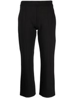 Tory Burch pantalon en maille à coupe évasée - Noir