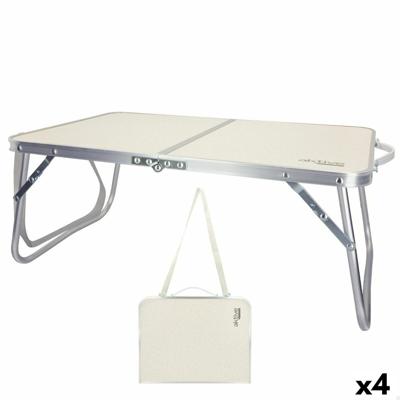 Vouwtafel Aktive Crème 60 x 25 x 40 cm (4 Stuks)