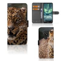 Nokia 7.2 | Nokia 6.2 | Telefoonhoesje | Met pasjeshouder | Luipaard