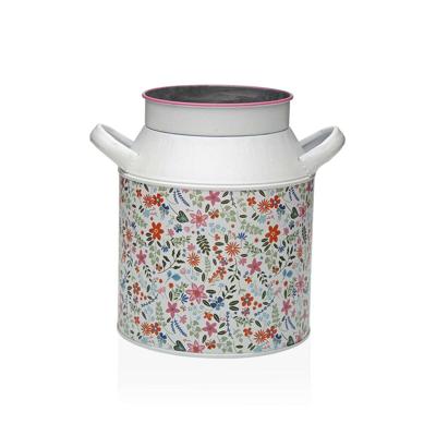 Vaas Versa Roze Metaal Blommor 13 x 15,5 x 21 cm