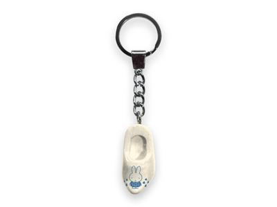 Nijntje sleutelhanger klomp 4cm wit/blau