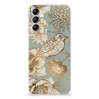 TPU Case voor Samsung Galaxy A14 5G Vintage Bird Flowers