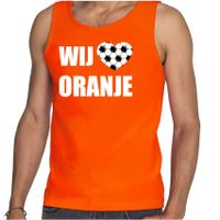 Tanktop wij houden van oranje Holland / Nederland supporter EK/ WK oranje voor heren - thumbnail