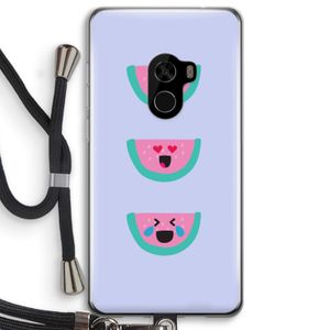 Smiley watermeloen: Xiaomi Mi Mix 2 Transparant Hoesje met koord