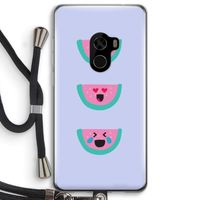 Smiley watermeloen: Xiaomi Mi Mix 2 Transparant Hoesje met koord