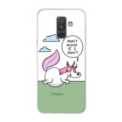 Unicorn: Samsung Galaxy A6 Plus (2018) Transparant Hoesje