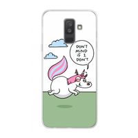 Unicorn: Samsung Galaxy A6 Plus (2018) Transparant Hoesje