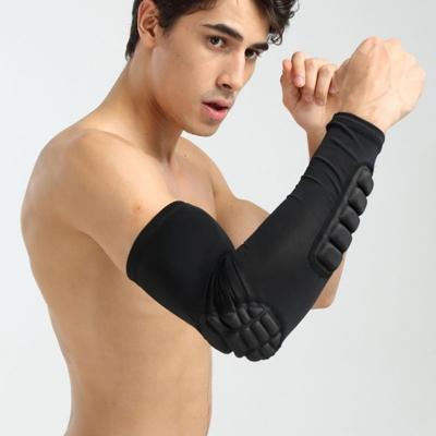 Basketbal mouw cellulaire anti-botsing antislip compressie elleboog beschermende Gear maat: XL (zwart)