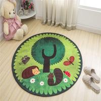 Circulaire water opname tapijt floot mat cartoon deur mat diameter: 40cm (egel)