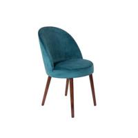 Dutchbone Barbara Eetkamerstoelen Blauw - Set van 2 - thumbnail