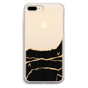 Gouden marmer: iPhone 7 Plus Transparant Hoesje