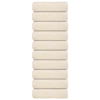 Gastendoekjes 10 st 30x50 cm 360 g/m 100% katoen crmekleurig