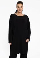 Yoek Tuniek vierkant PLISSE | Zwart | Maat 58/60