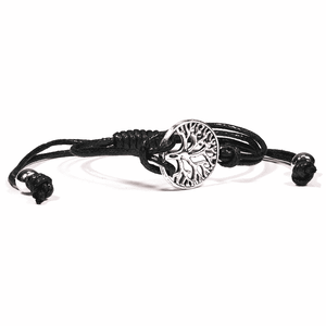 Armbandje Tree of Life Zwart