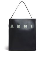 Marni sac cabas Museo en cuir - Noir