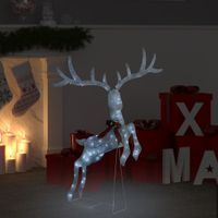 VidaXL Kerstversiering vliegend rendier koudwit 120 led's wit VidaXL Kerstversiering vliegend rendier koudwit 120 led's wit