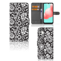 Samsung Galaxy A32 5G Hoesje Black Flowers