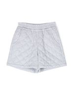 Brunello Cucinelli Kids bermuda à design matelassé - Gris
