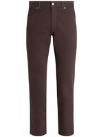 Zegna jean Roccia à coupe droite - Rouge