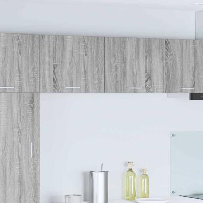 Hangkast Riga 2 pcs Grijs Sonoma en Wit 50 x 31 x 40 cm